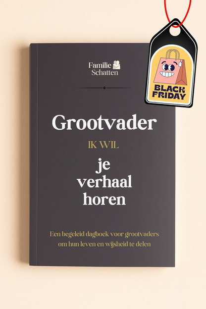 Grootvader’s herinneringen – Een geleid dagboek 💙 -50% BLACK FRIDAY 💙